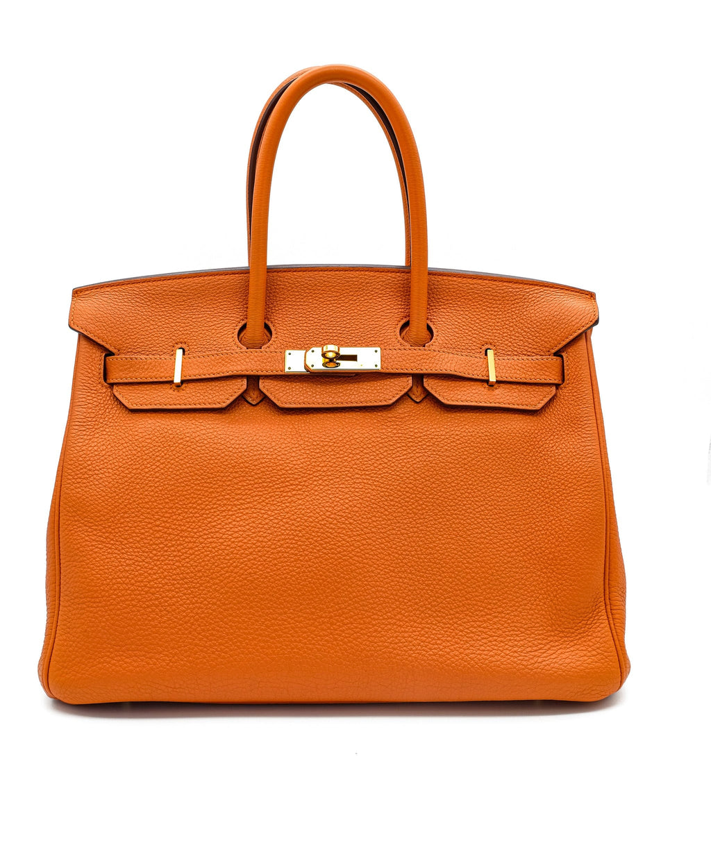 Hermes Birkin 35 Orange Togo GHW RJL1440 – LuxuryPromise