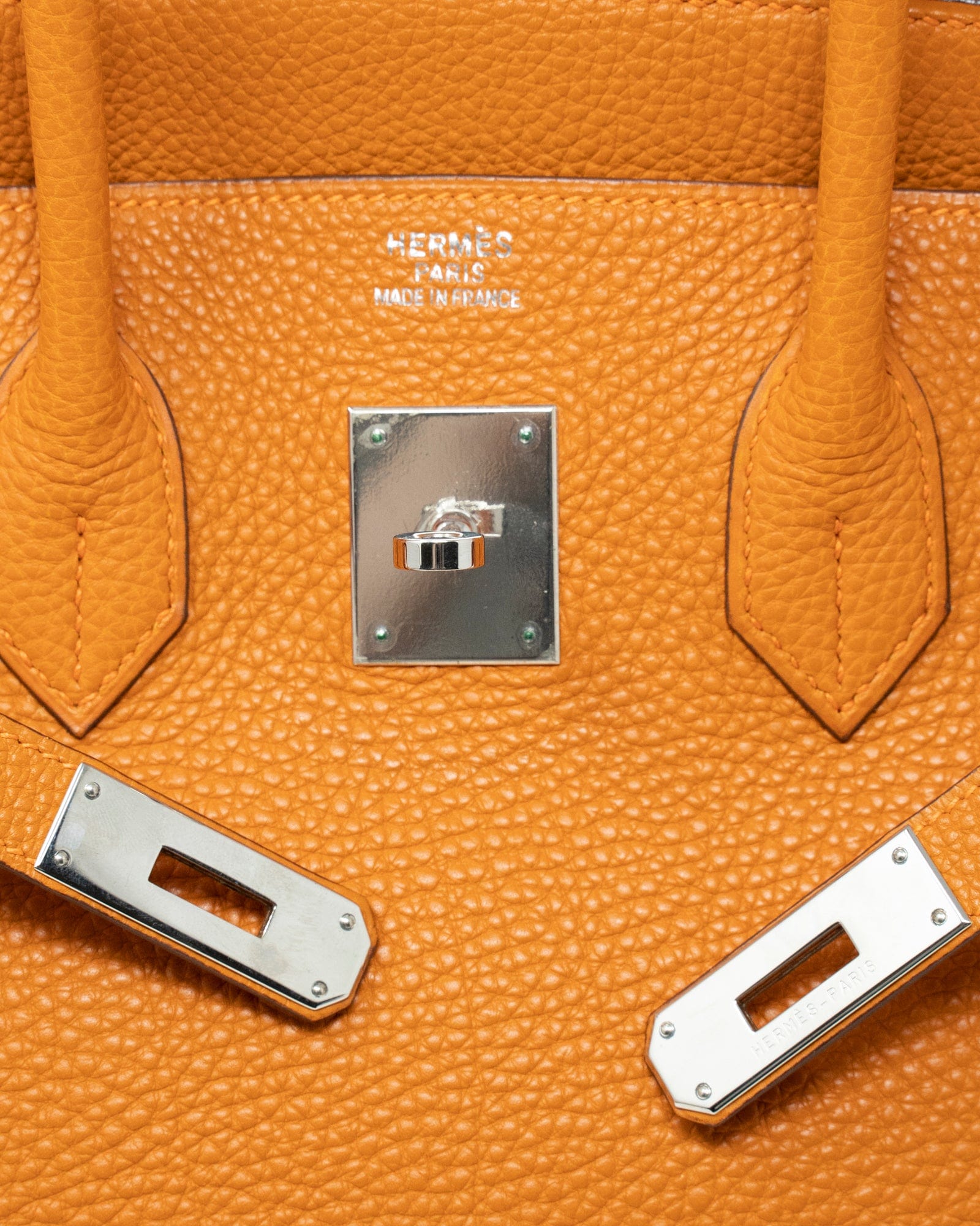 Hermès Hermès Birkin 35 Orange Veau Crispe ASL3181