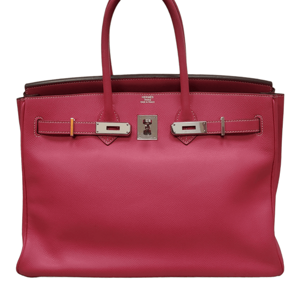 Hermes Birkin Bag, Rose Tyrien Pink, 35cm, Epsom with palladium