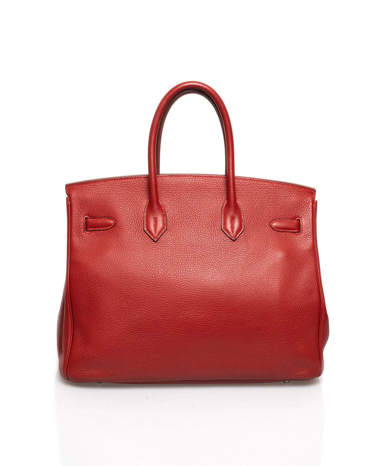 Hermès Hermes Birkin 35 Rouge Clemence Bag - ADL1450