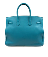 Hermès Hermes Birkin 35 Turquoise with GHW ASL4892