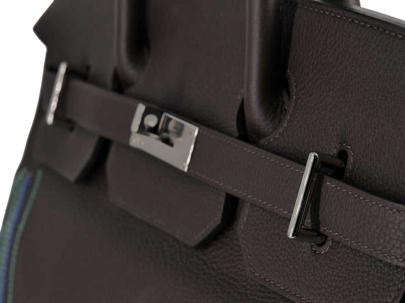 Hermès Birkin 40 HAC Black Evercolor and Toile — BLOGGER ARMOIRE