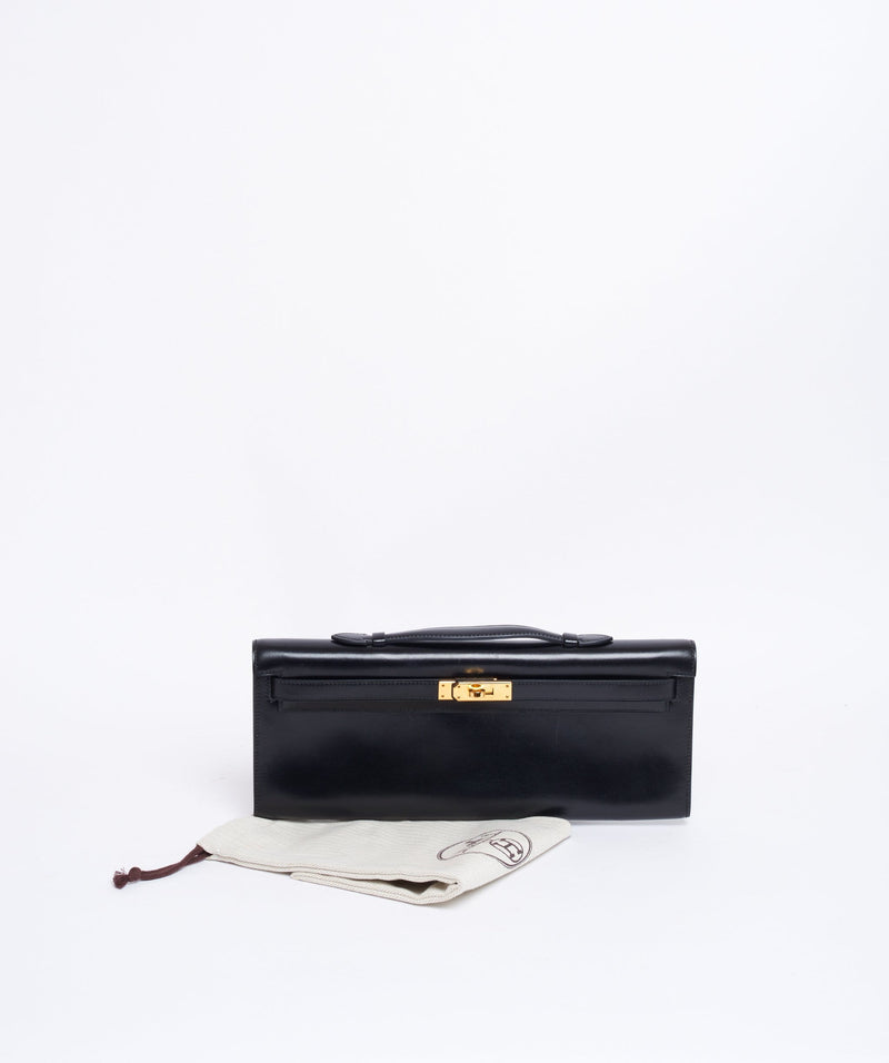 Hermès Hermes black box kelly cut gold hardware