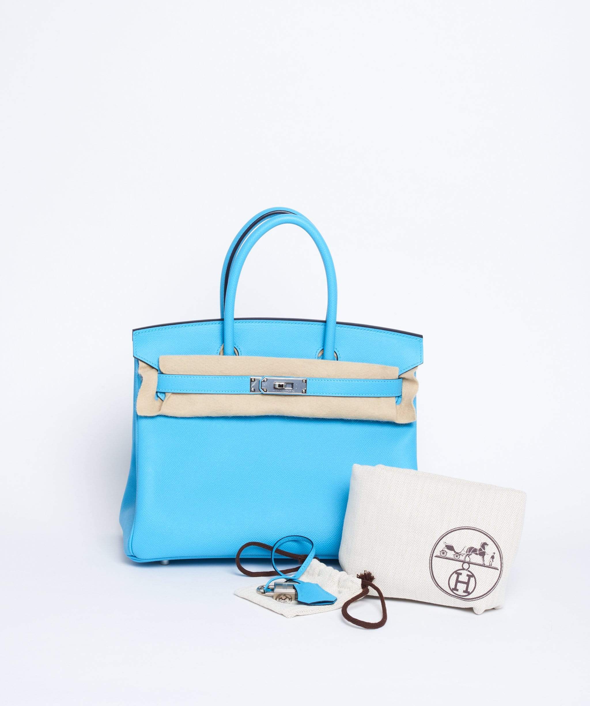 Hermès Hermes Blue Atol Epsom 30