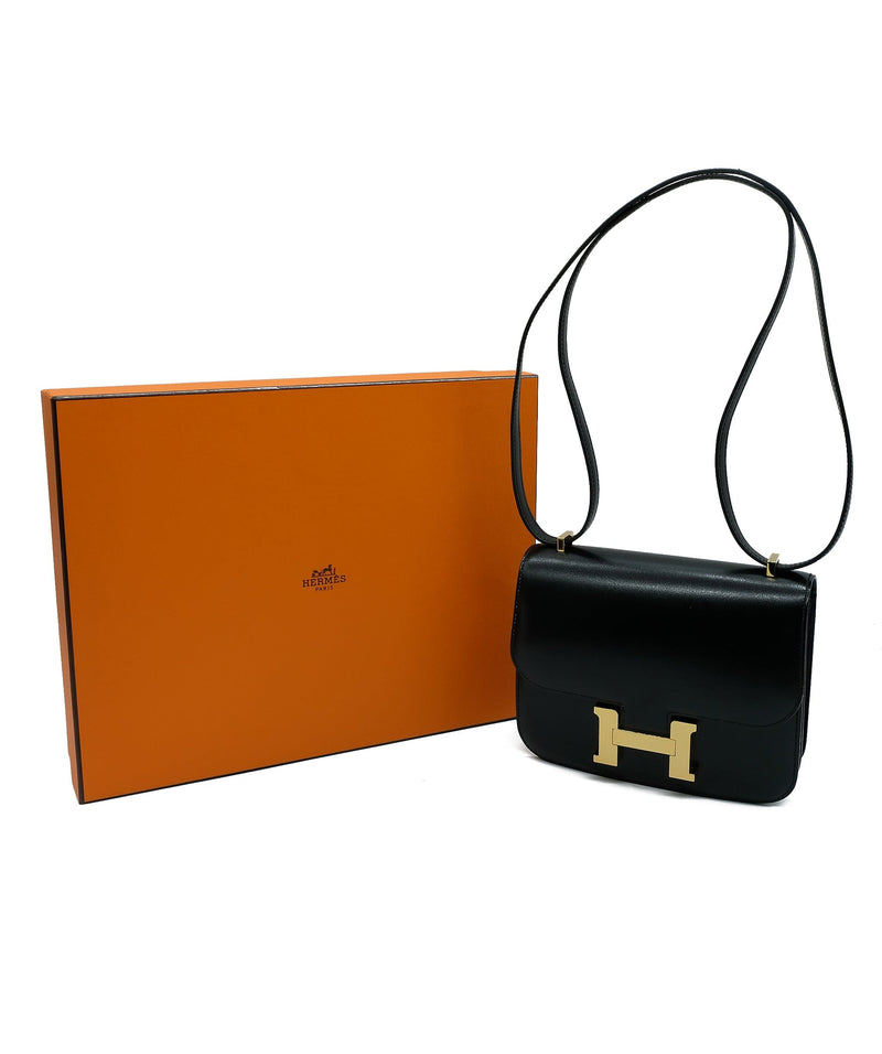 Hermes Constance 18 Black Box GHW Sold – Ruelamode