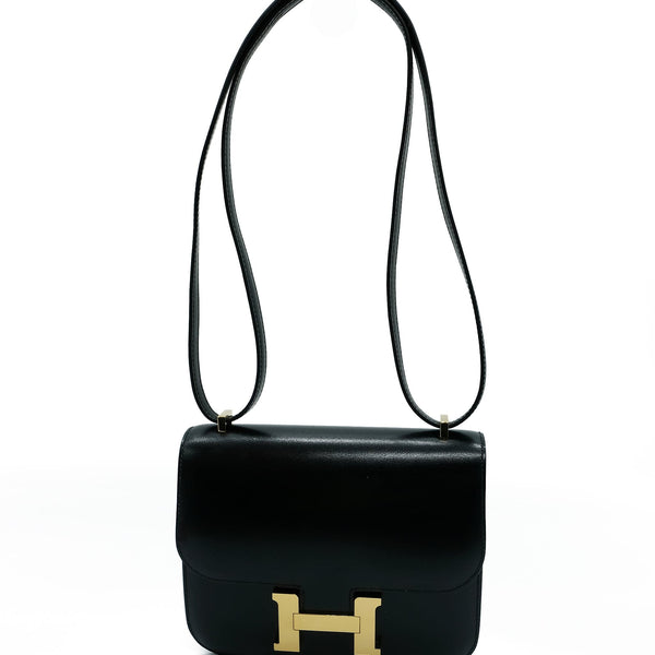 Hermès Constance 18 Noir (Black) Box Gold Hardware GHW