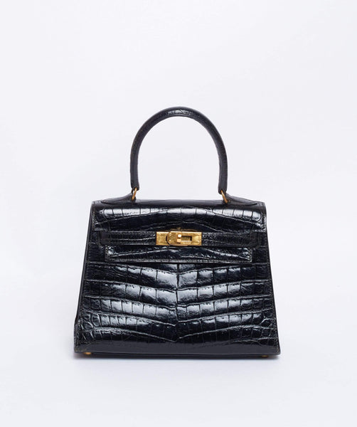 Hermes Kelly 25 Black Ostrich with GHW – LuxuryPromise