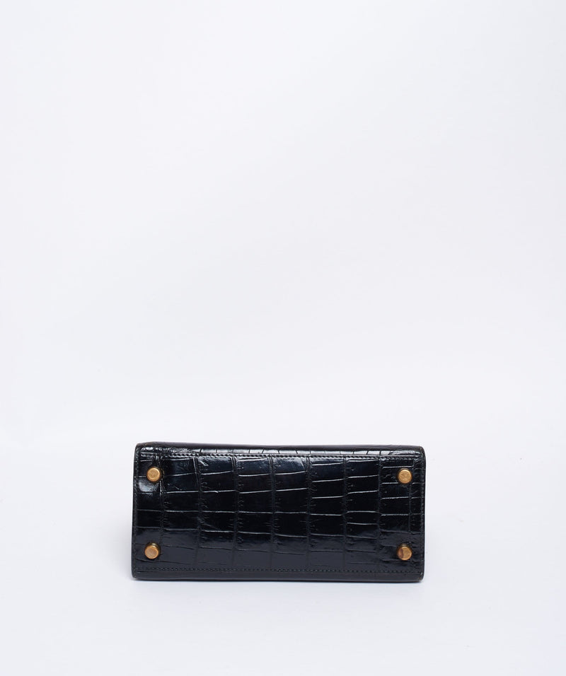 Hermès Kelly 25 Touch Black Epsom & Crocodile Bag – EYE LUXURY CONCIERGE