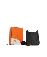 Hermès Hermes Evelyn TPM Black Clemence Bag - ADC1085