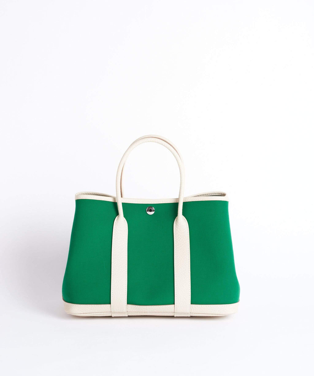 Hermes Green Leather Garden Party 36 Tote Bag Hermes