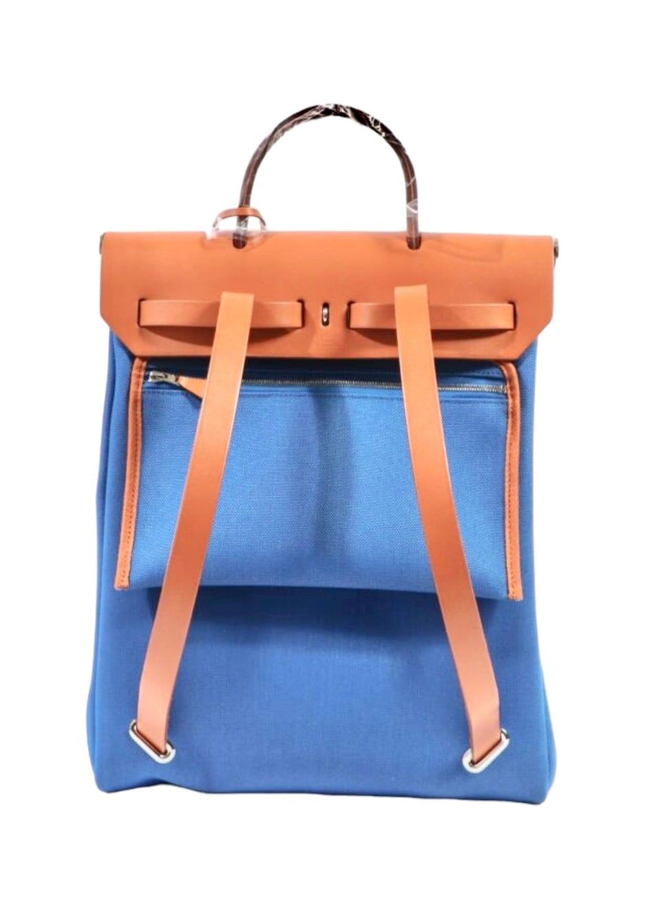 Hermès Hermes Herbag Ado Backpack Blue France / Fauve #U SKC1332