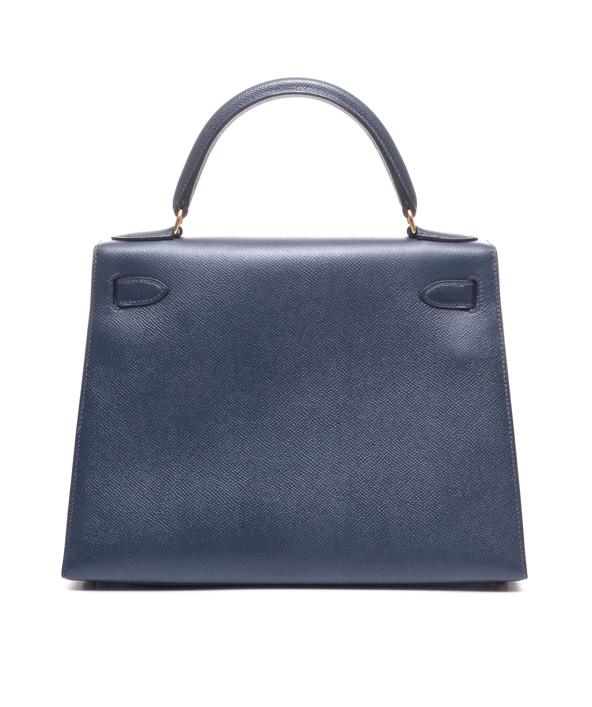 Hermès Hermes Kelly 28 Blue Marine Epsom Ghw #B SKL1205