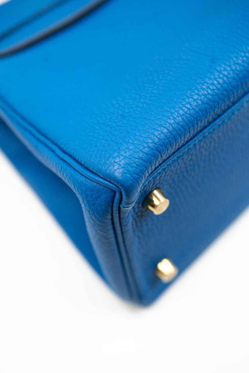 Hermès Kelly 28 Bleu Zanzibar Epsom Palladium Hardware PHW — The