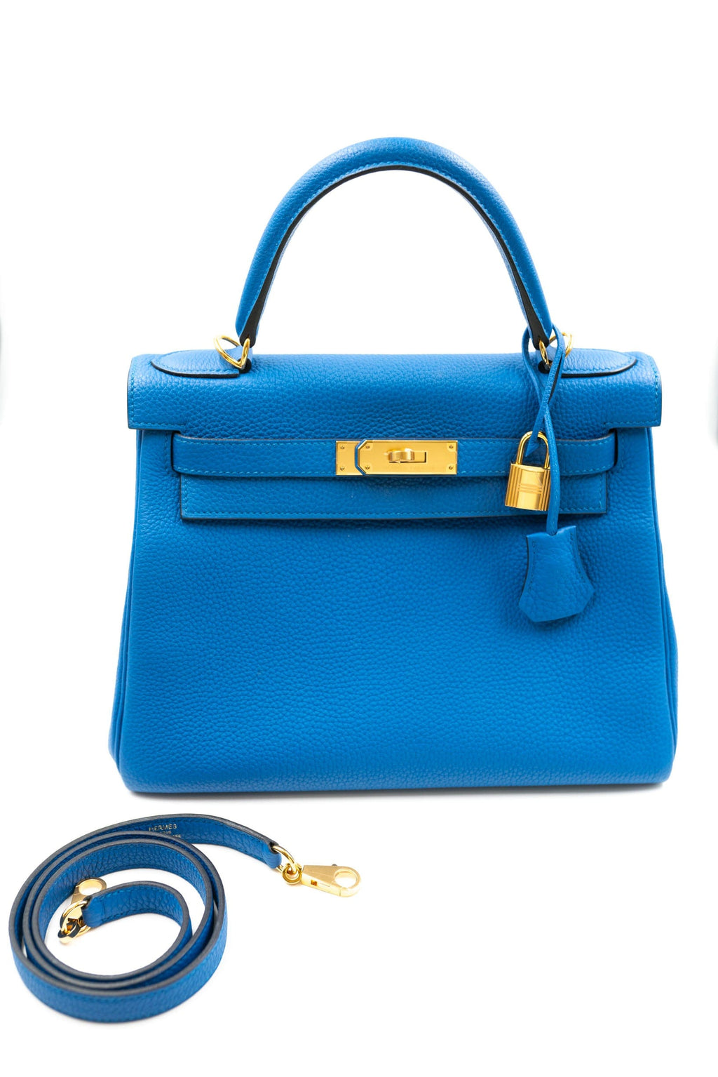 Hermes Kelly 28 Blue Zanzibar Togo PHW #A SKL1545 – LuxuryPromise