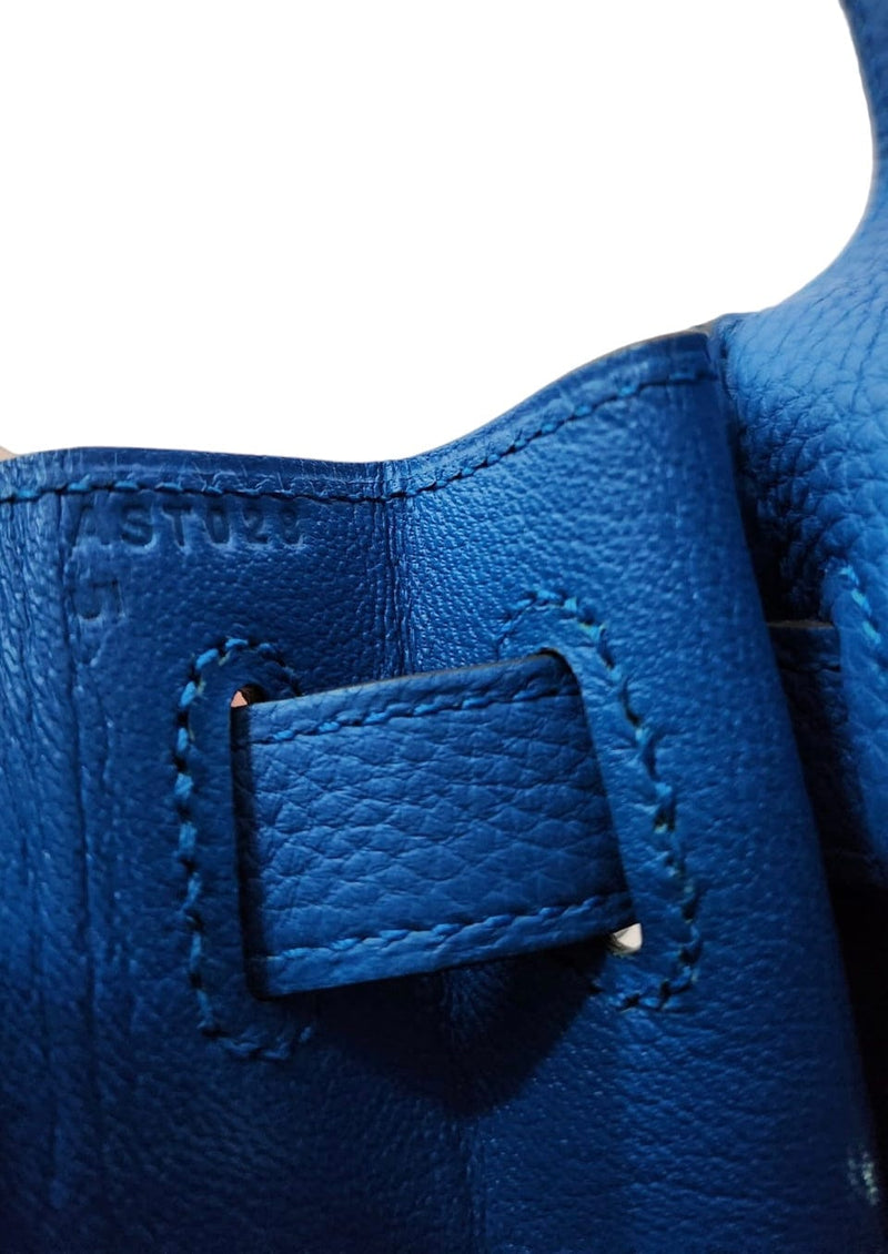rietaamilia has K25 retourne blue zanzibar togo leather with