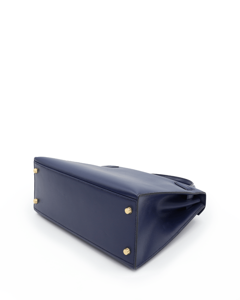 Hermes Kelly Box Leather Navy 32cm - ADL1385 – LuxuryPromise