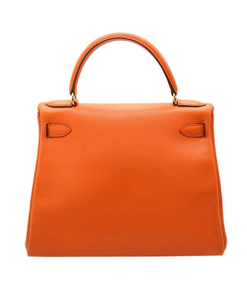 Orange kelly sale bag