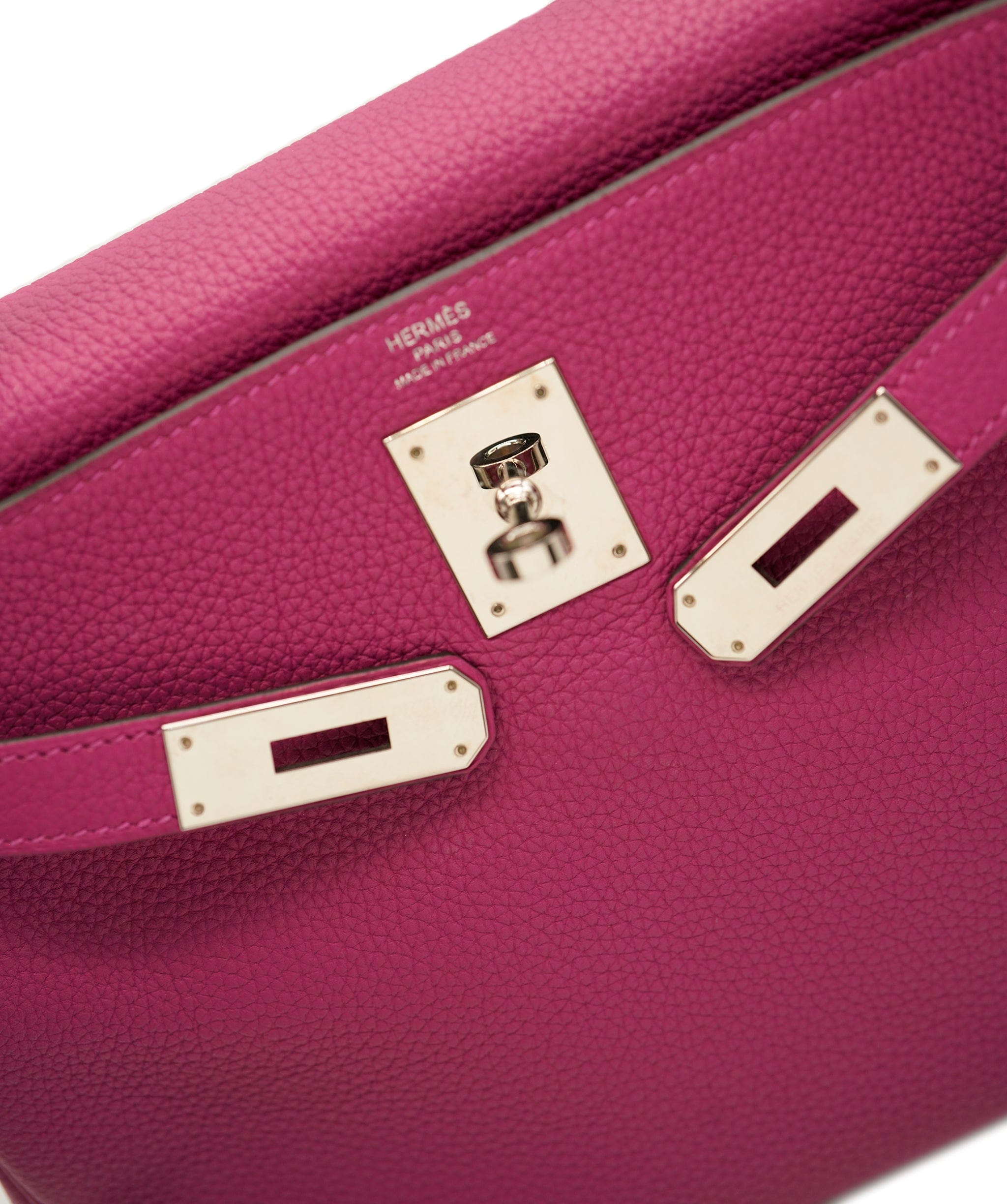 Hermès Hermes Kelly 28 Rose Pourpre Togo PHW #C SKL1476