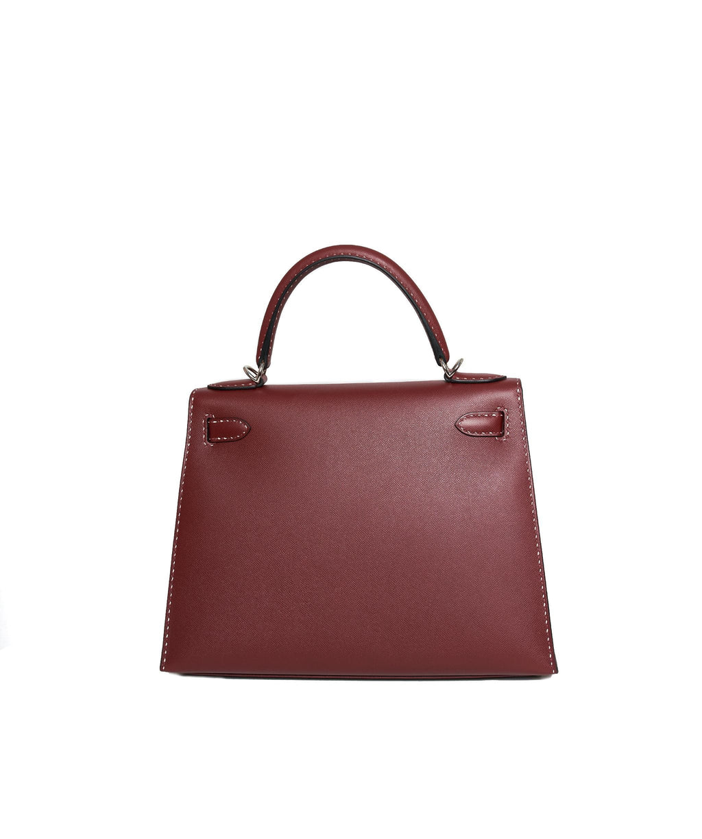 Hermès Kelly 28 Sellier Red Rouge Chèvre Mysore Leather Bag - Chelsea  Vintage Couture
