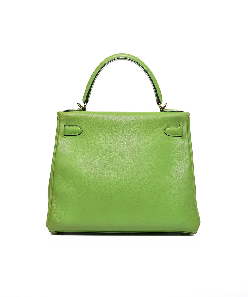 Kelly Hermès Hermes 24/24 Bag size 29 cm Vert Vérone. Green Leather  ref.501560 - Joli Closet