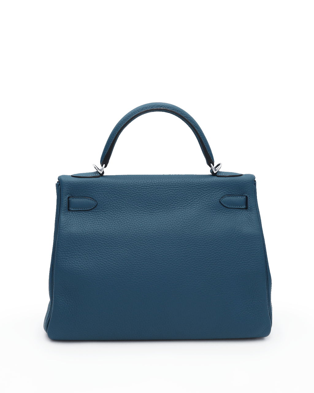 Kelly 32 leather handbag Hermès Blue in Leather - 32818515