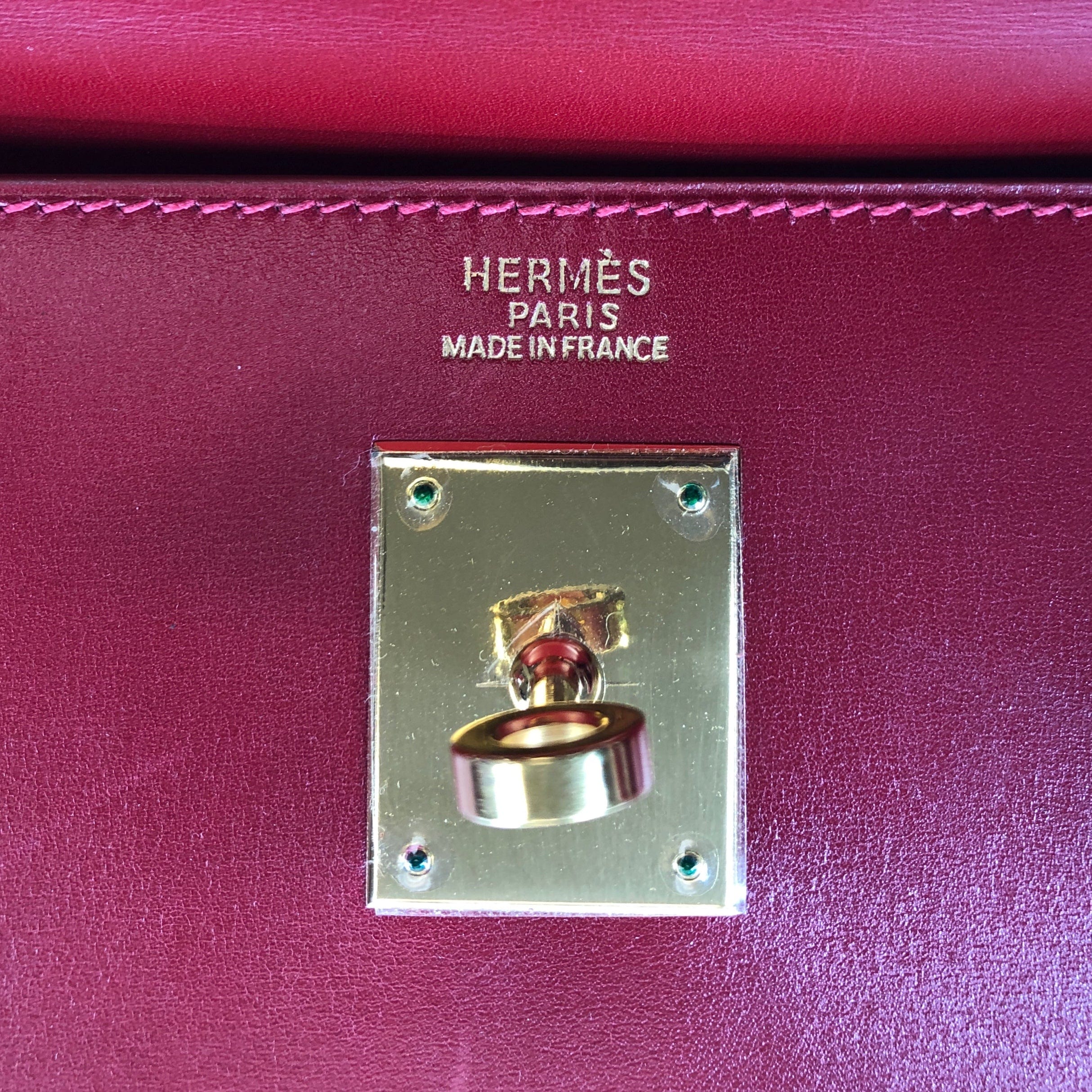 Hermès Hermes Kelly 32 Box Kakafu Rouge Ach Gd Metal Fittings D 4286294