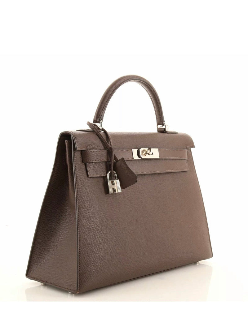 Hermès Kelly 32 Chocolate Epsom PHW ASL2892 – LuxuryPromise