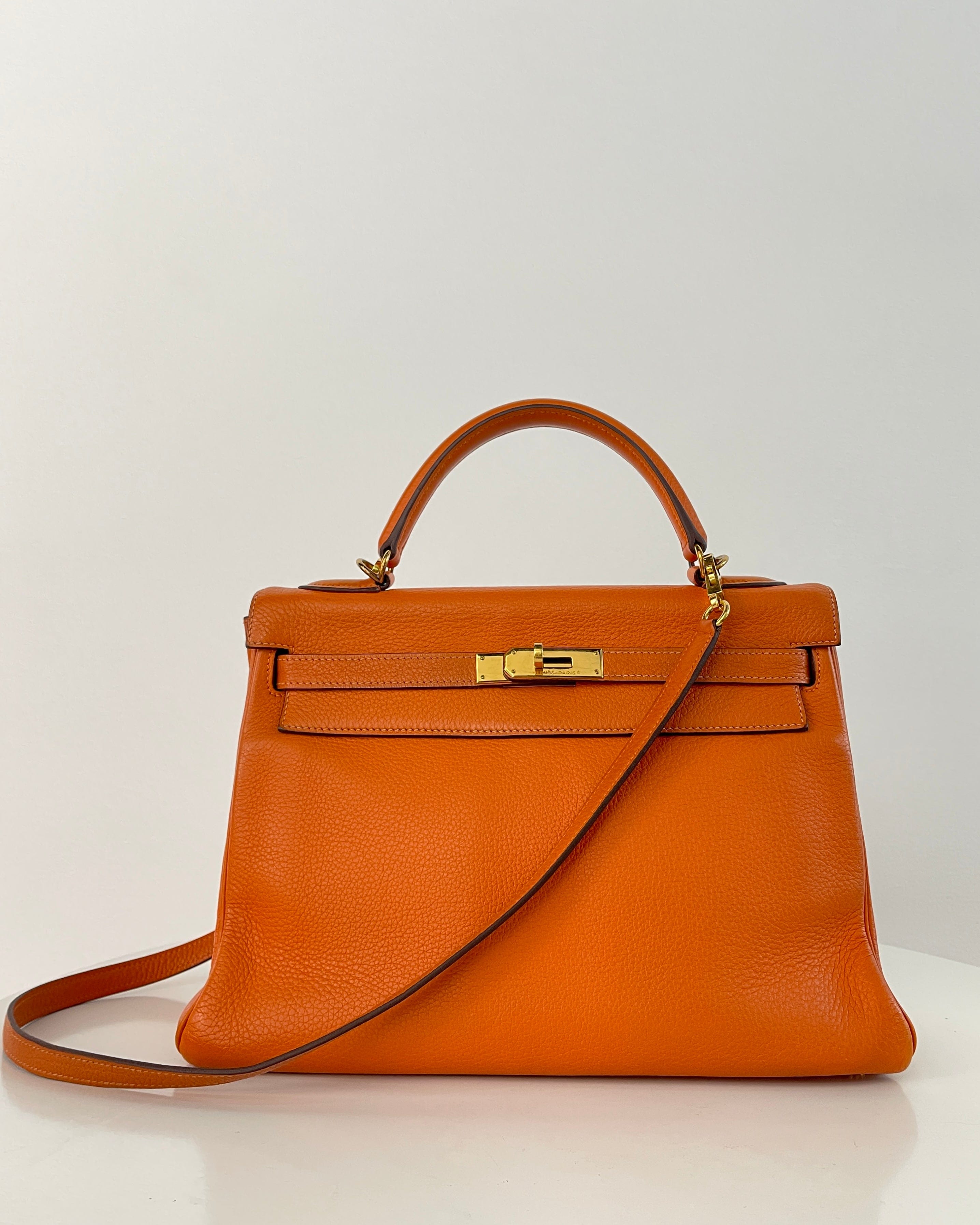 Hermès Hermès Kelly 32 Clemence Orange ASL3155