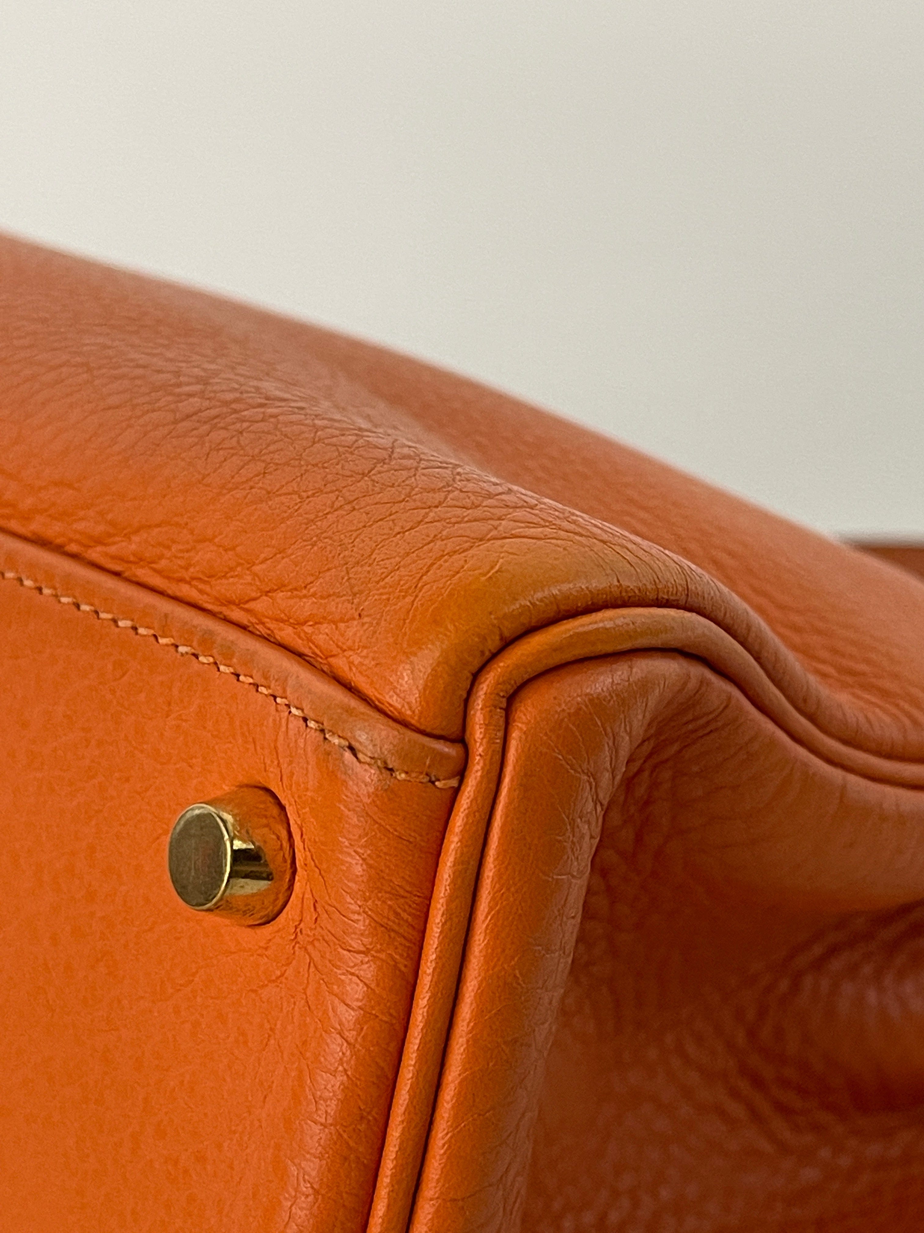 Hermès Hermès Kelly 32 Clemence Orange ASL3155