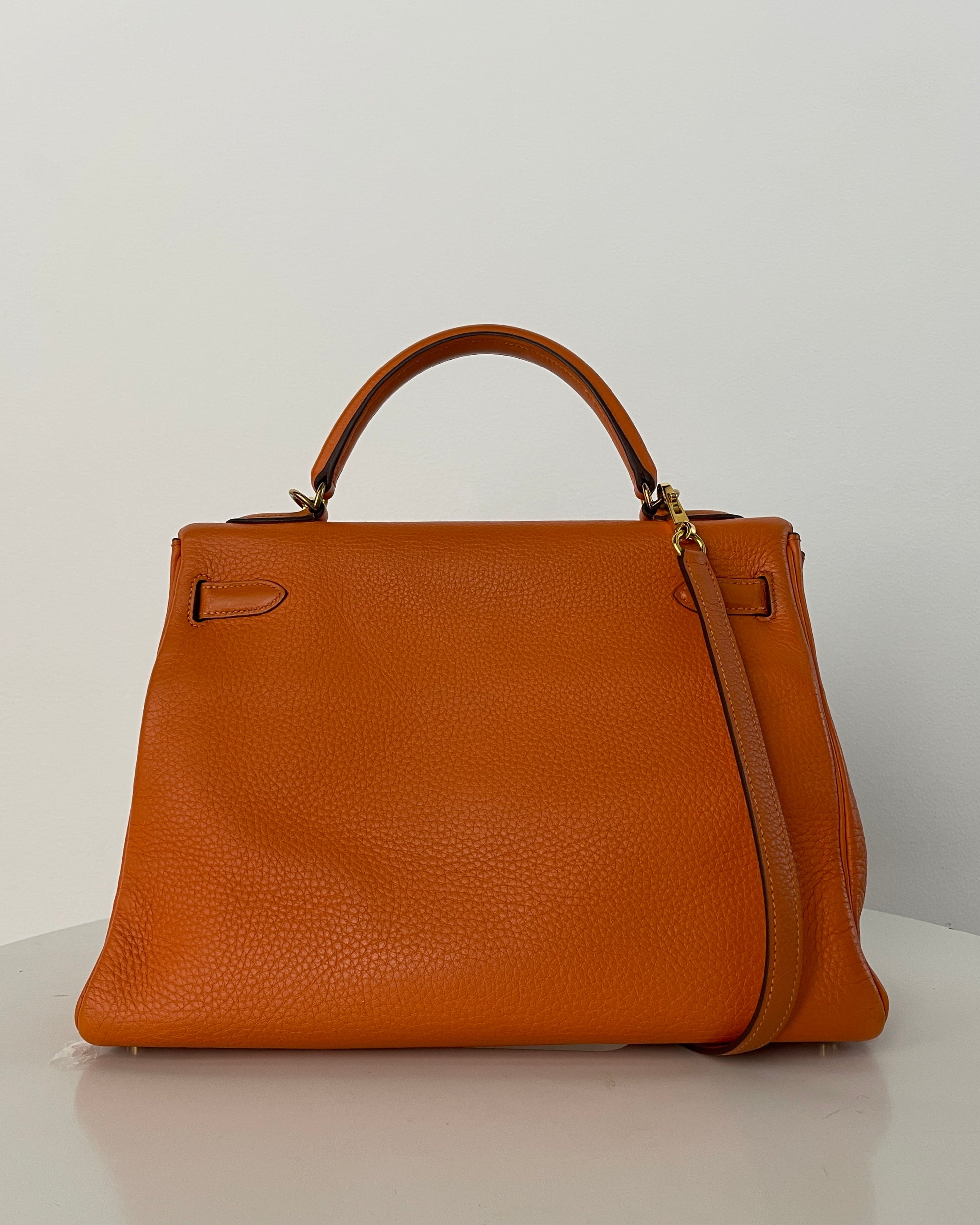 Hermès Hermès Kelly 32 Clemence Orange ASL3155