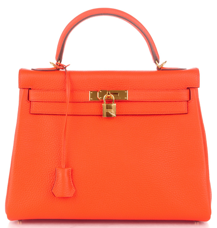 Hermes Kelly 32 Orange Poppy Clemence GHW #T SKL1288 – LuxuryPromise