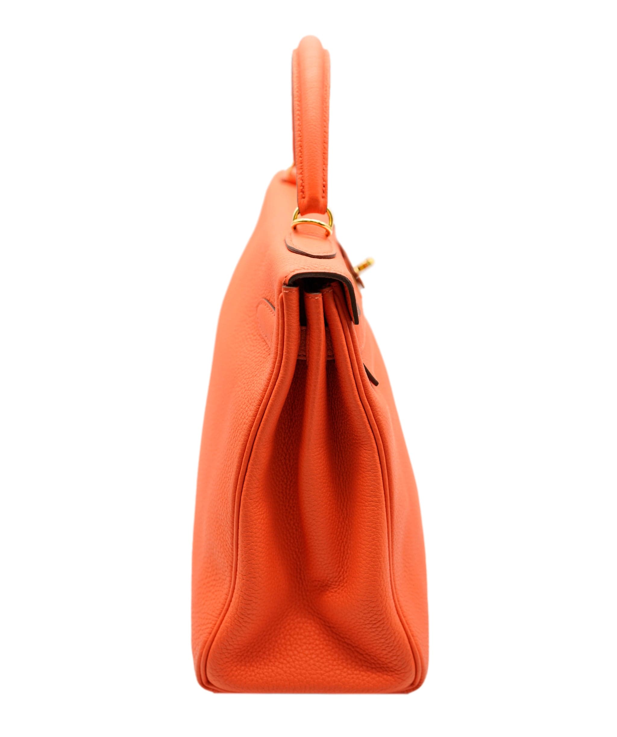 Hermès Hermes Kelly 32 Orange Togo GHW #A SKL1490