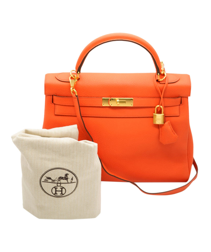 Hermes Birkin Handbag Capucine Togo with Gold Hardware 40 - ShopStyle  Shoulder Bags