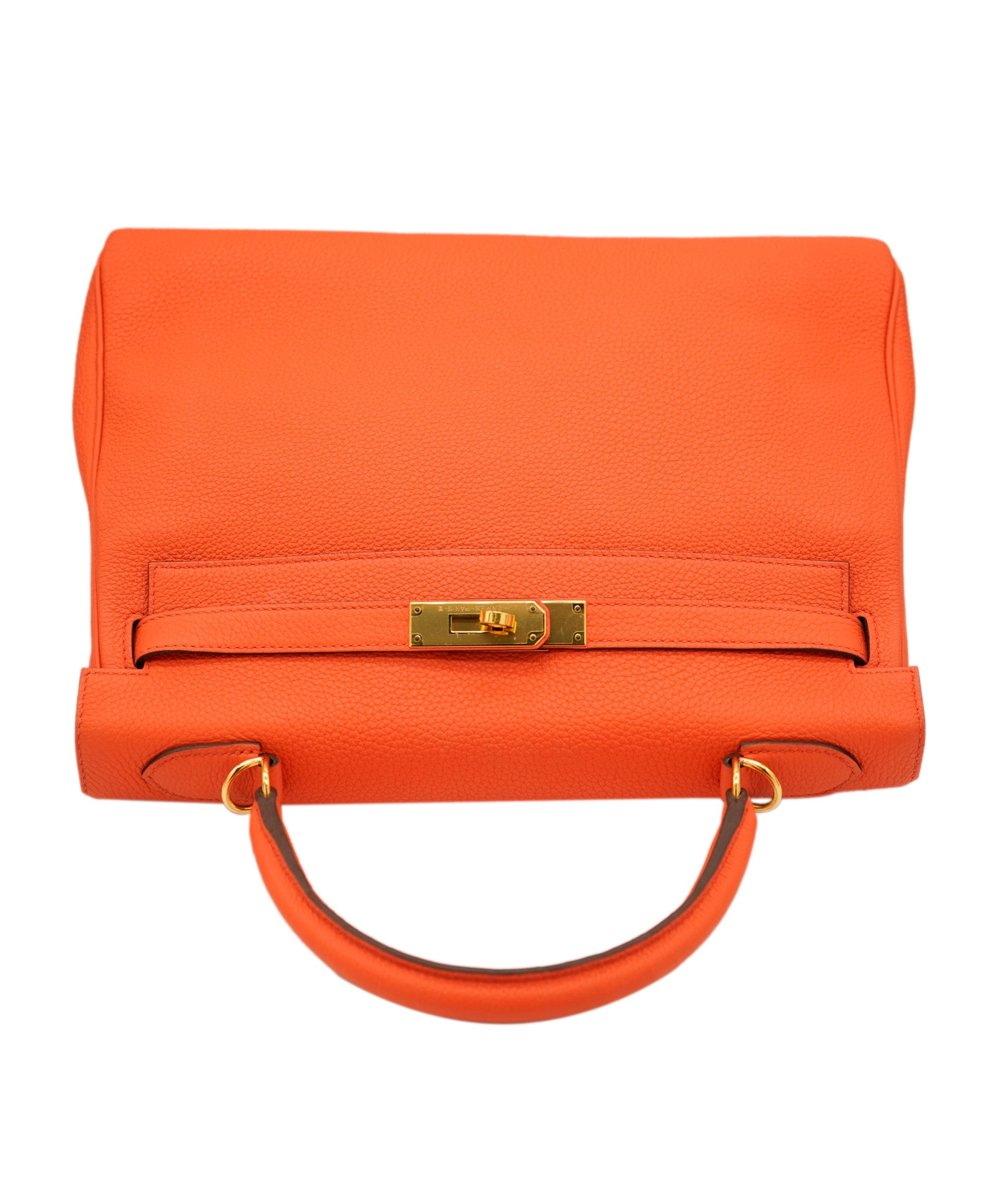 Hermès Hermes Kelly 32 Orange Togo GHW #A SKL1490