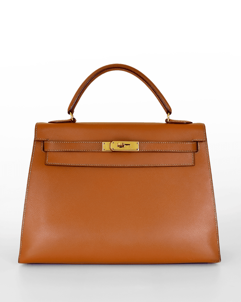 HERMES Courchevel Kelly Sellier 32 Noisette 1296702