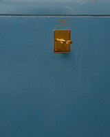 Hermès Hermes Kelly 35 Sellier 2way Hand Bag Blue Jean 2C☐A Courchevel - ASL1674