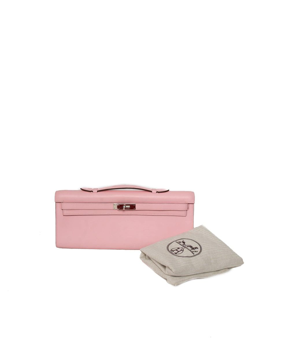 Hermès Rose Dragee Kelly Cut Bag