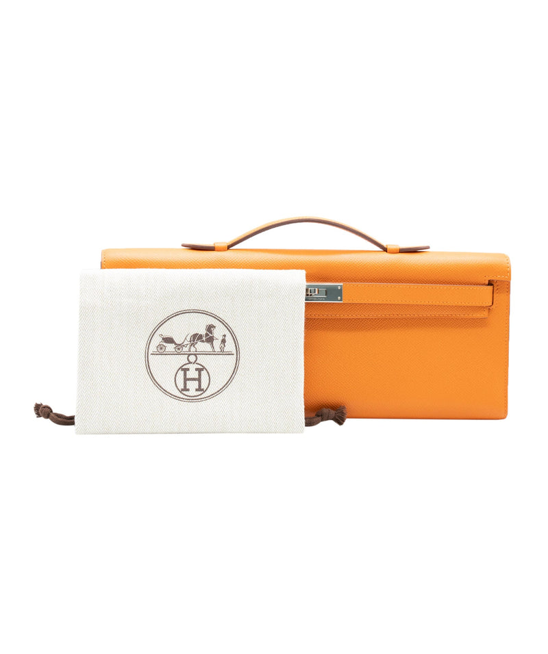 Hermes Kelly Cut Orange Epsom PHW #Q SKL1444 – LuxuryPromise