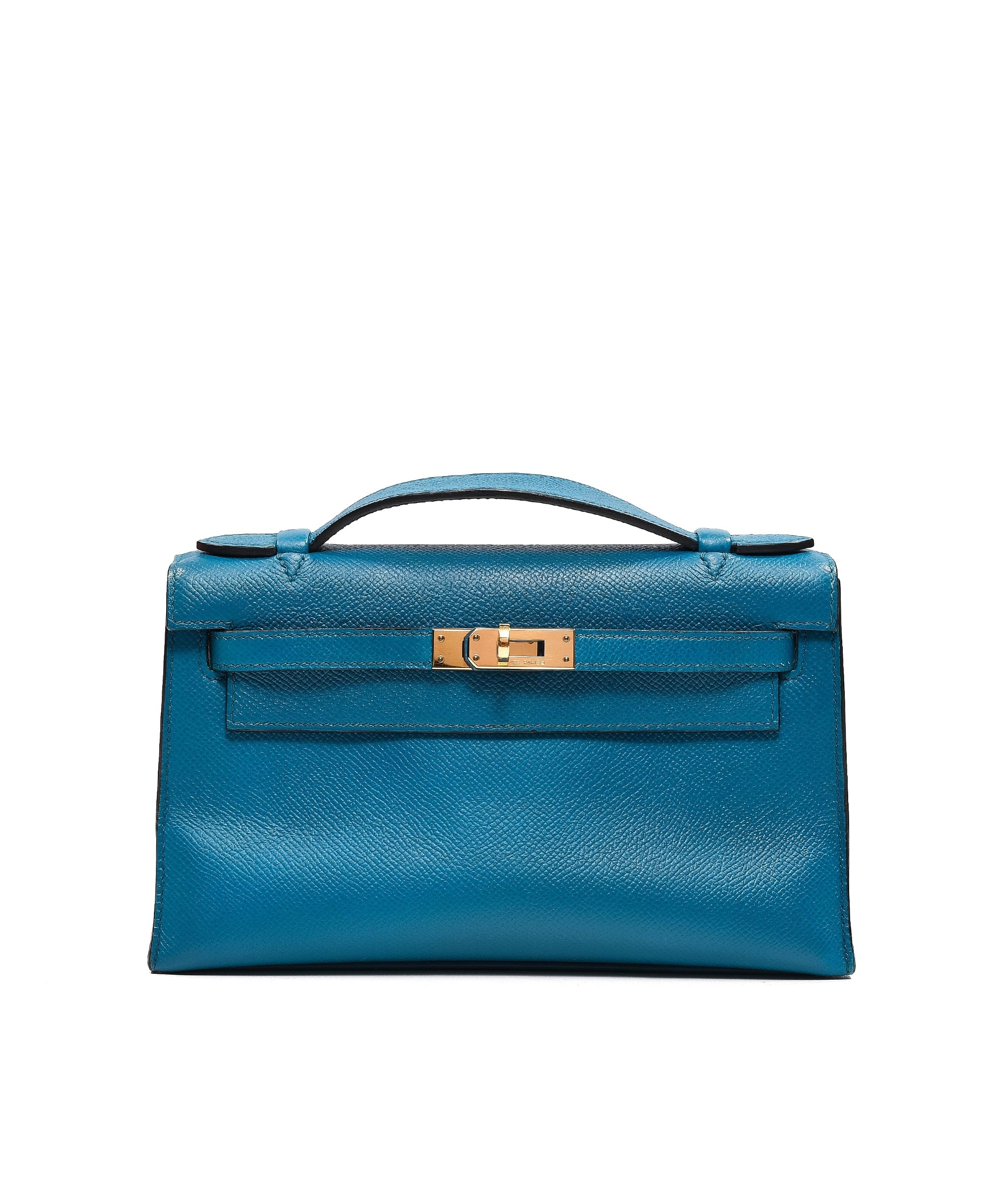 Hermes Kelly Pochette Blue Izmir Epsom GHW SKL1063 – LuxuryPromise