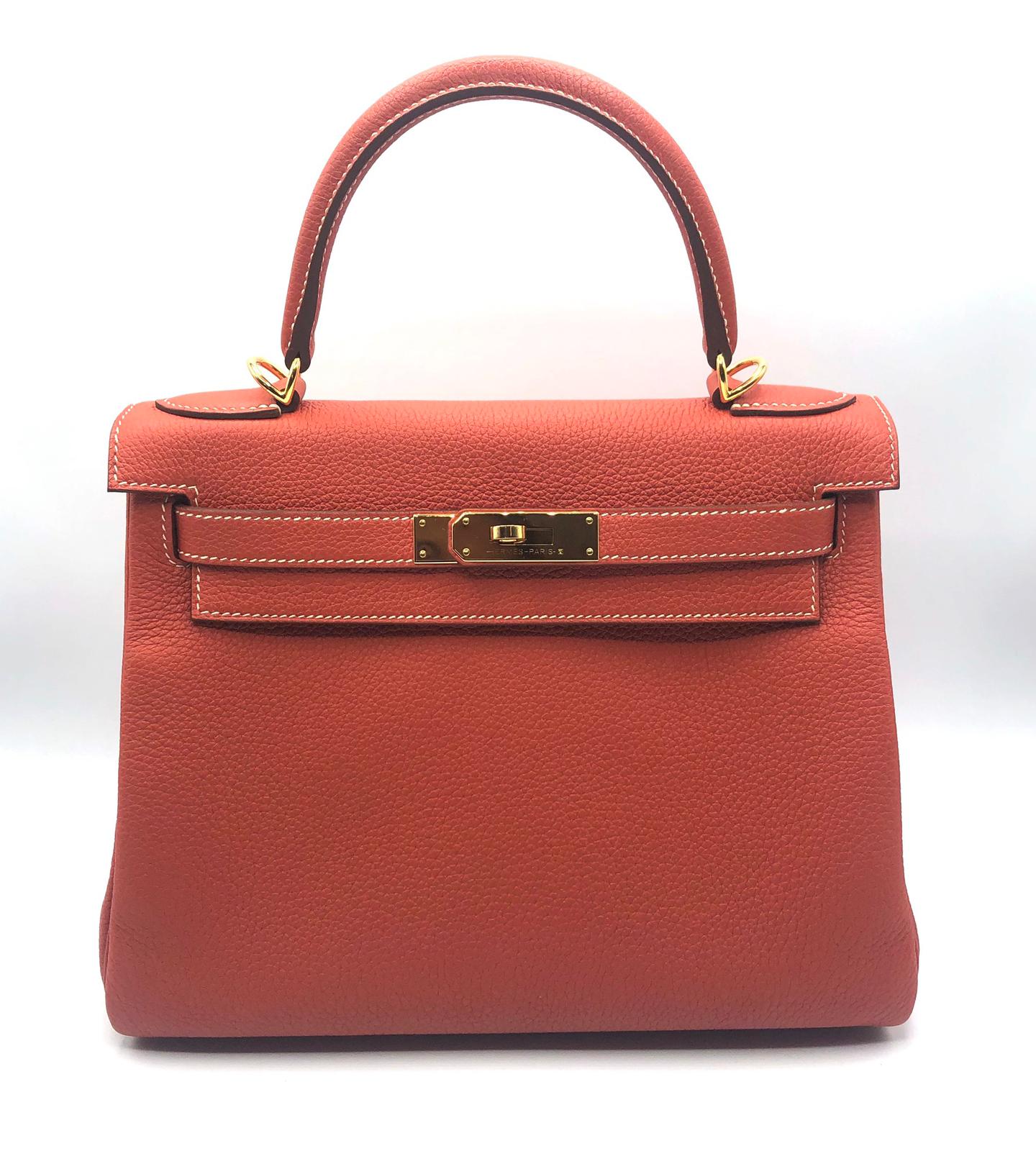 Hermès Hermes Kelly Retourne 28 Veau Togo Sanguine - ADC1088