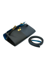 Hermès Hermes Kelly wallet to go Blue indigo, black, blue zanzibar- ASC1006