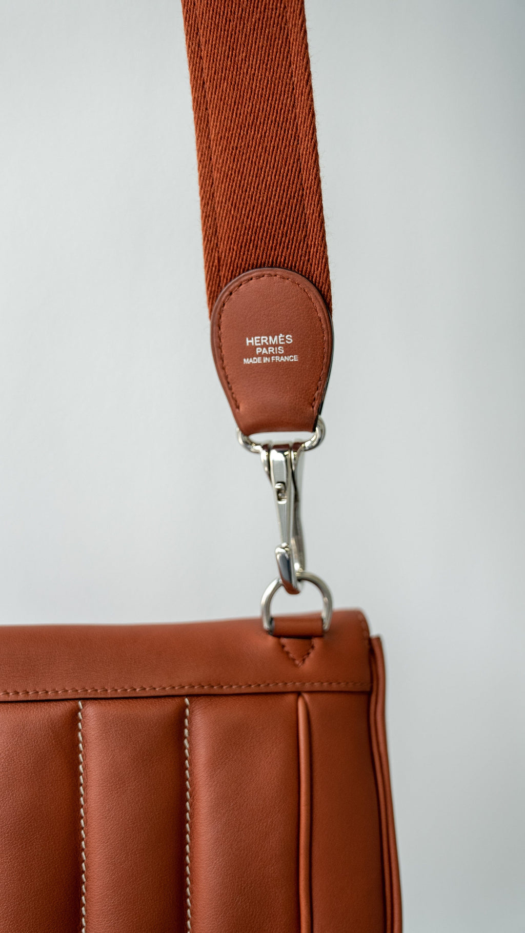 Hermes Berline leather handbag - ShopStyle Shoulder Bags