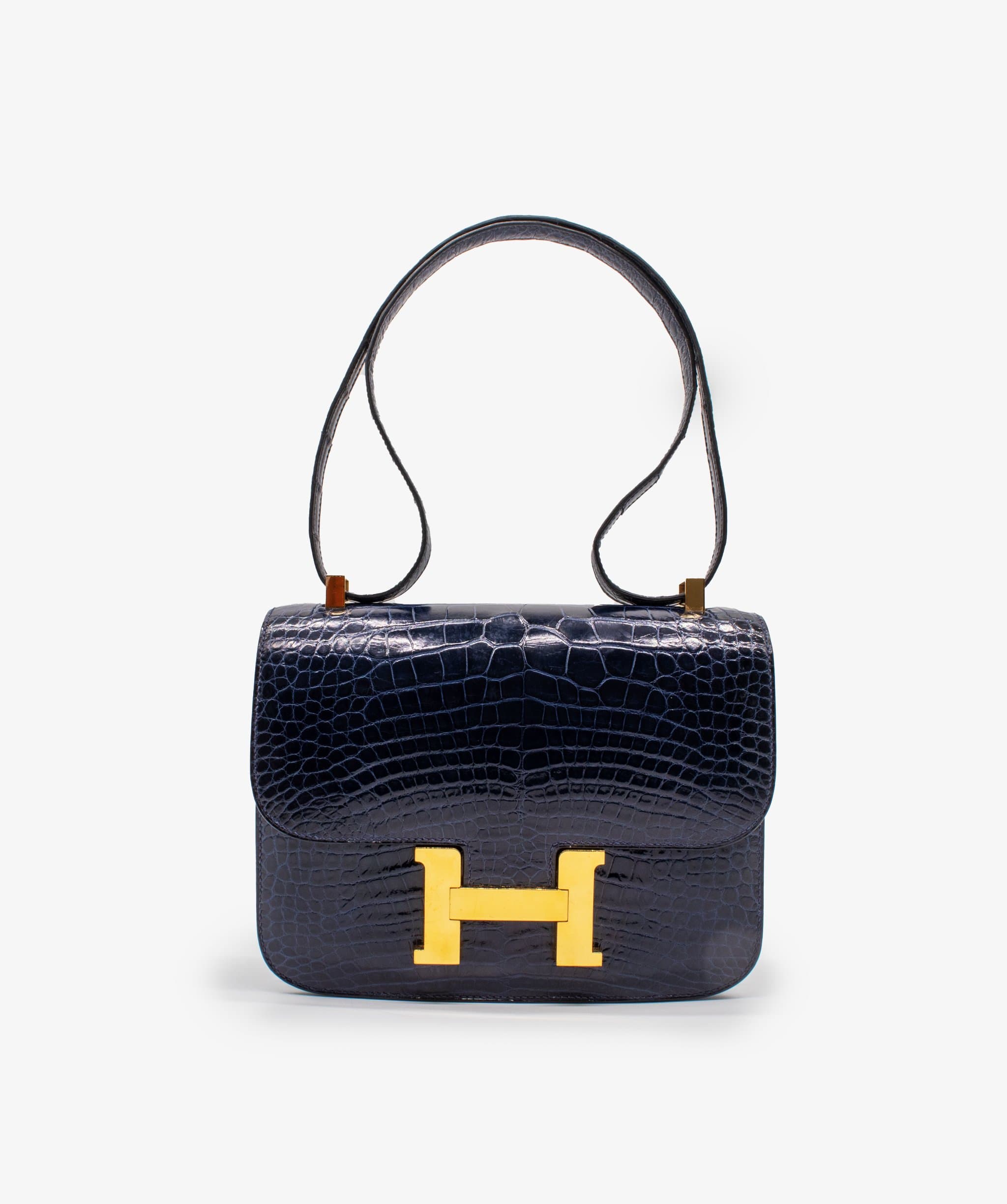 Hermès Hermes Navy Crocodile Constance RJC1092