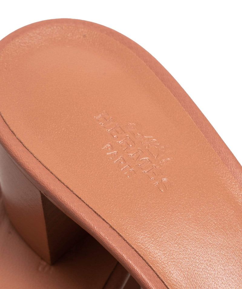Hermès Hermes Oasis Shoes Pink Epsom Leather 37 - ADC1092