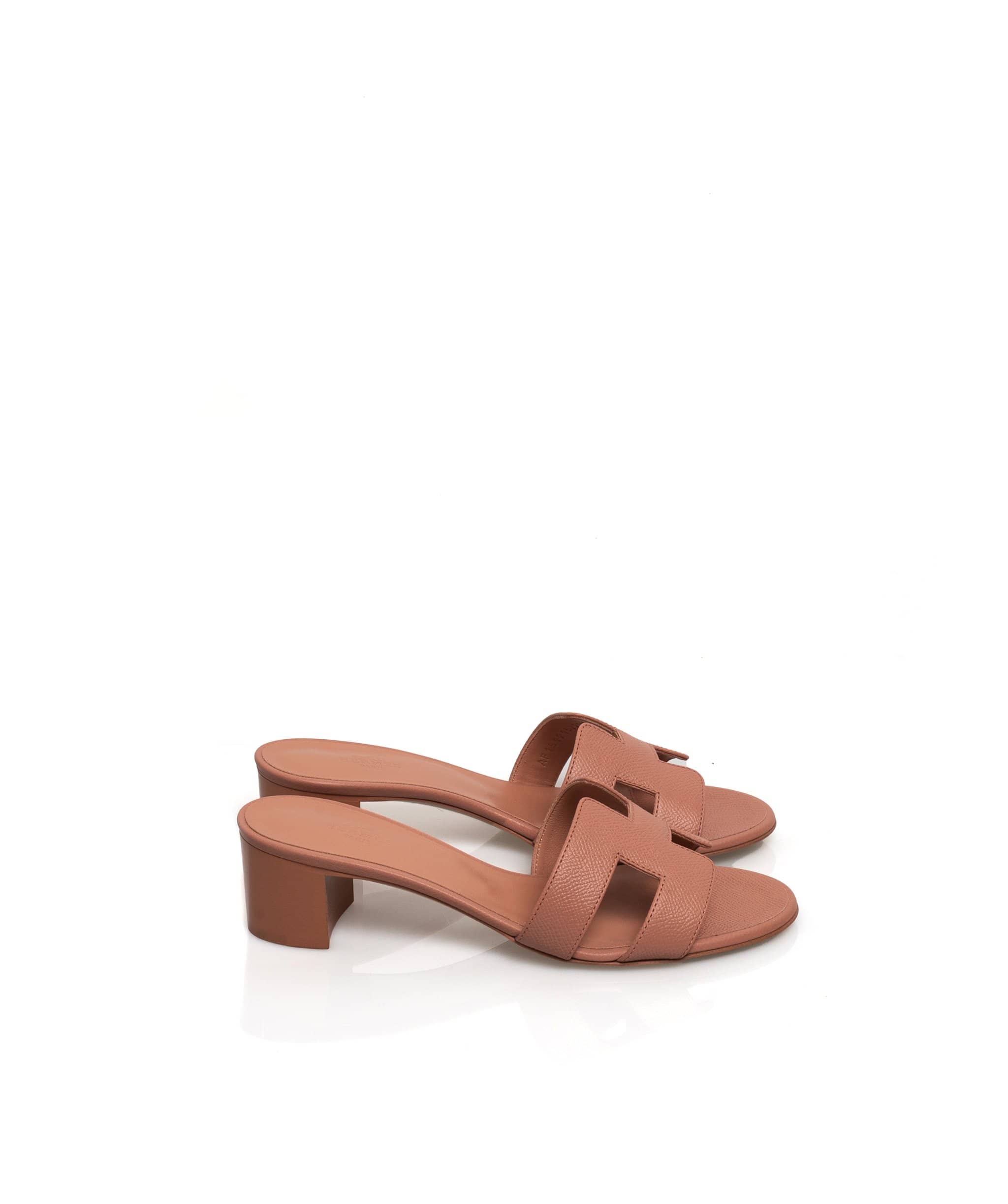 Hermès Hermes Oasis Shoes Pink Epsom Leather 37 - ADC1092