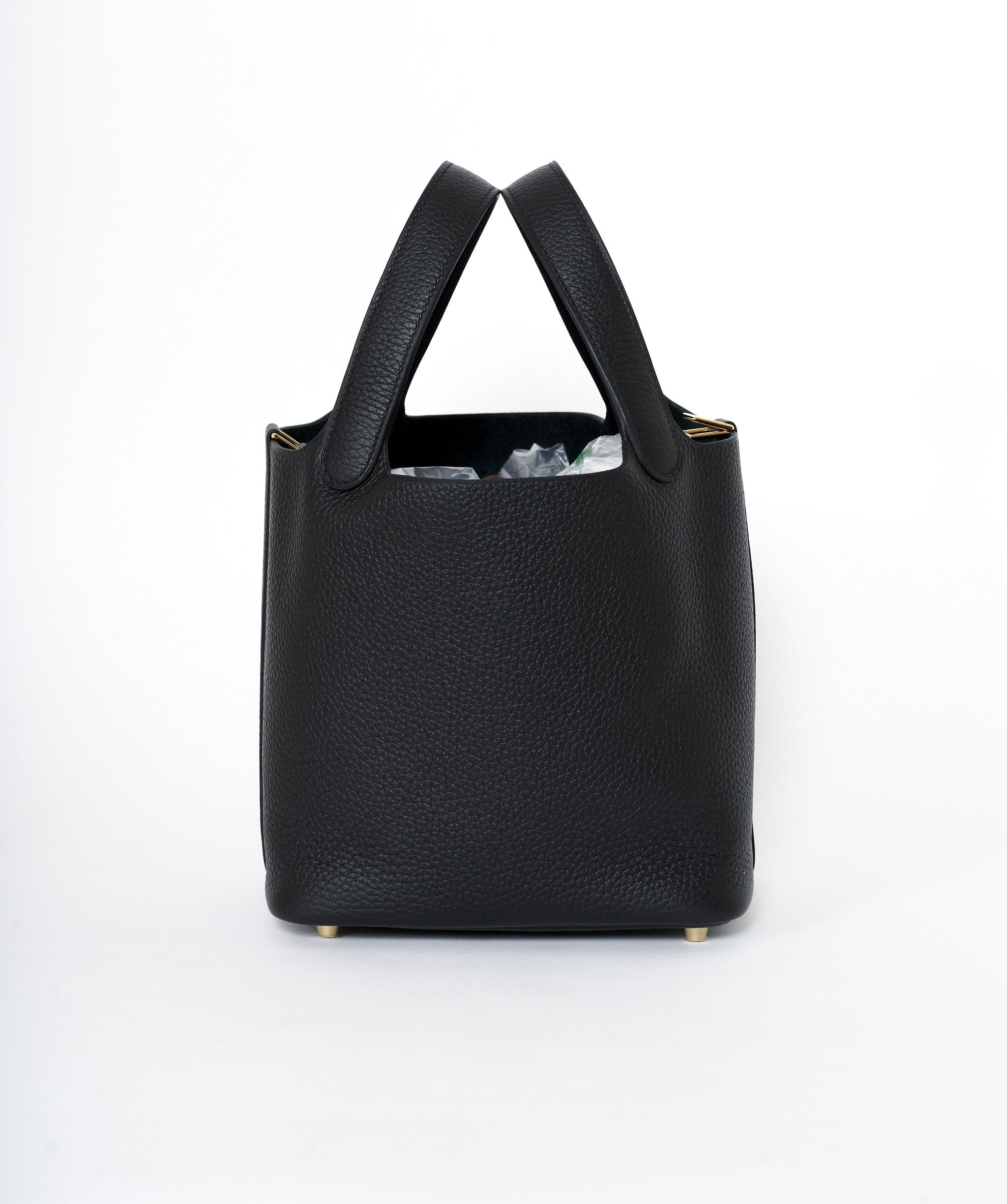 Hermès Hermes Picotin 18 Black clemence ghw