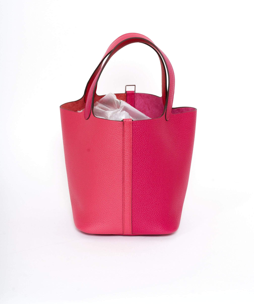 We love Hermes - 金扣GHW Picotin 22/K1 Rouge Grenat 24000HKD