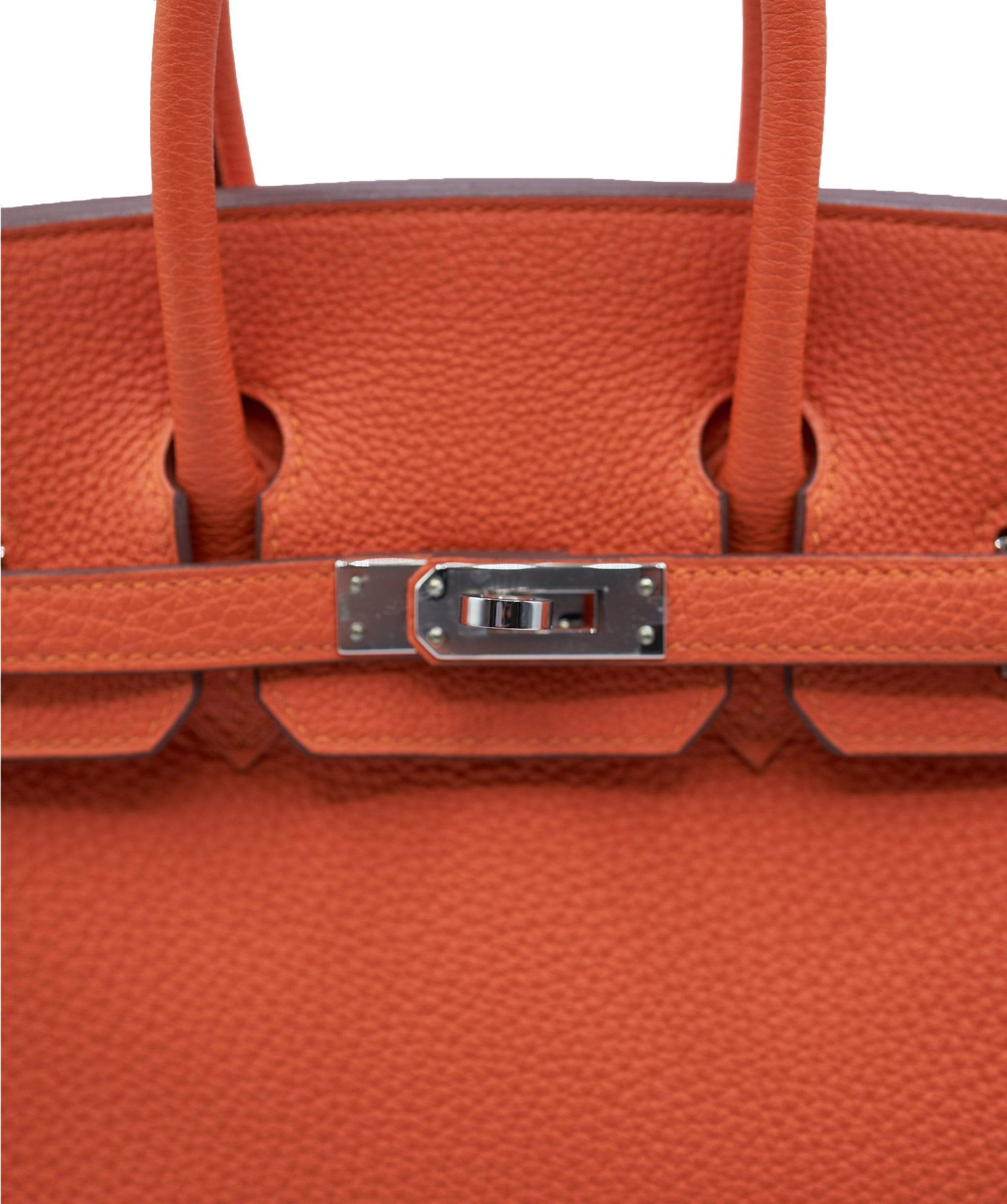 Hermès Hermès Preloved Birkin 25 Feu with PHW - ADL1162