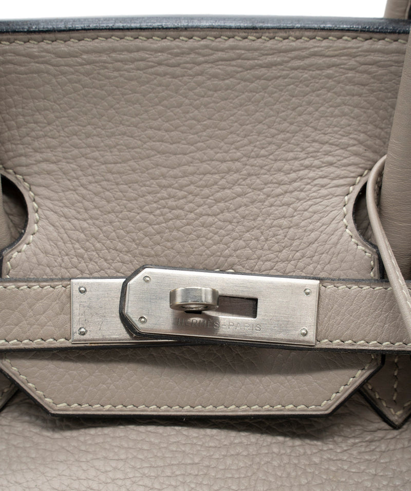 Hermes Togo Birkin 35 Gris Tourterelle with Brushed PHW - ASL5929