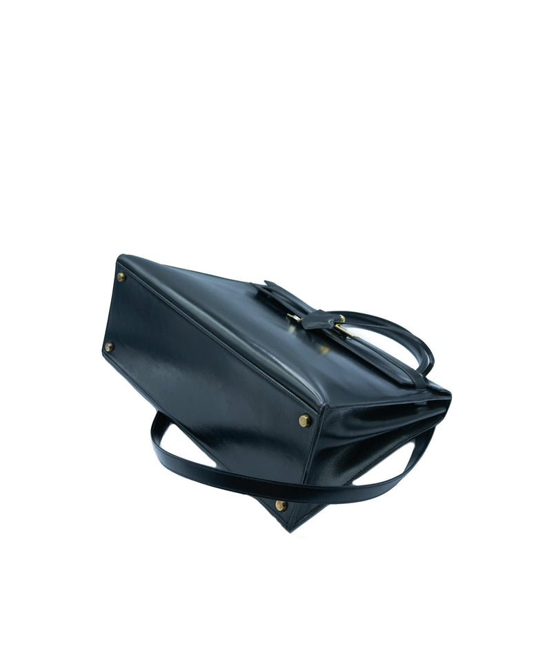 Hermès // 1995 Noir Box Calf Kelly Sport 30 Bag – VSP Consignment